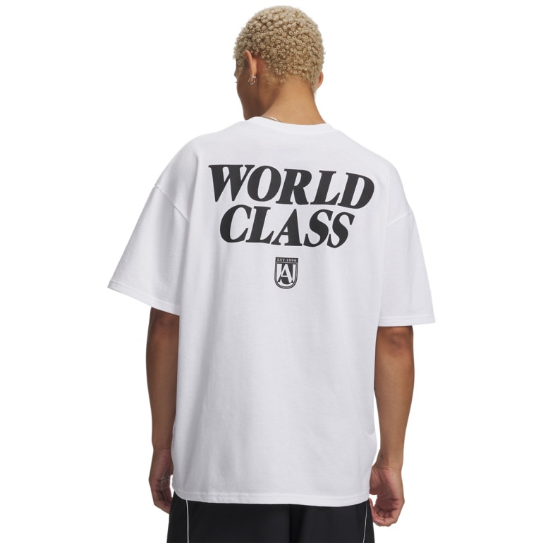 Męski t-shirt z nadrukiem Under Armour UA GFB Earth Heavyweight - biały