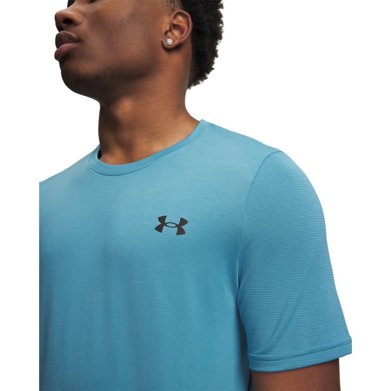 Męska koszulka treningowa Under Armour UA Vanish Elite Seamless SS - niebieska