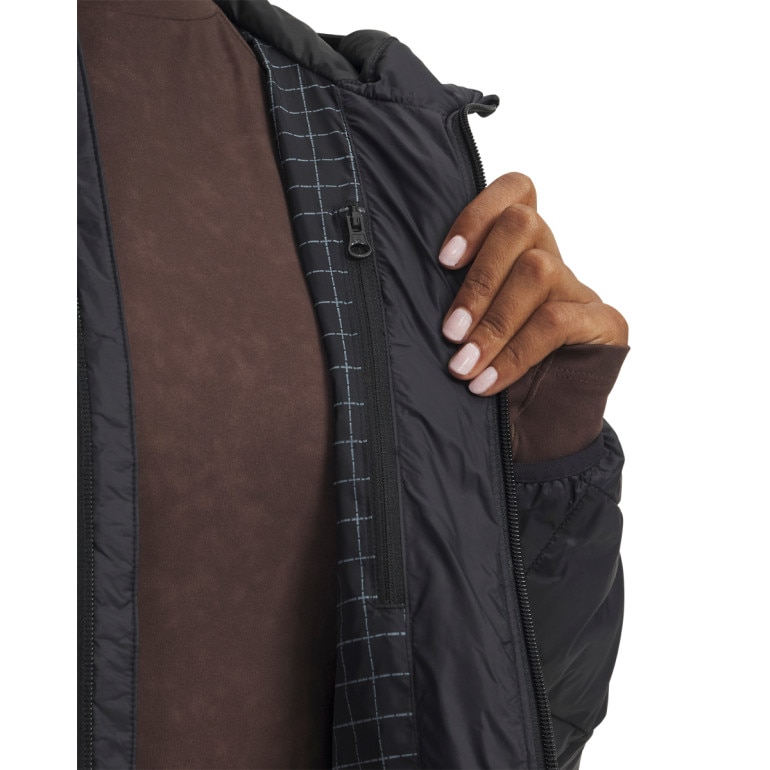 Damski płaszcz puchowy pikowany Under Armour Legend Down - czarna