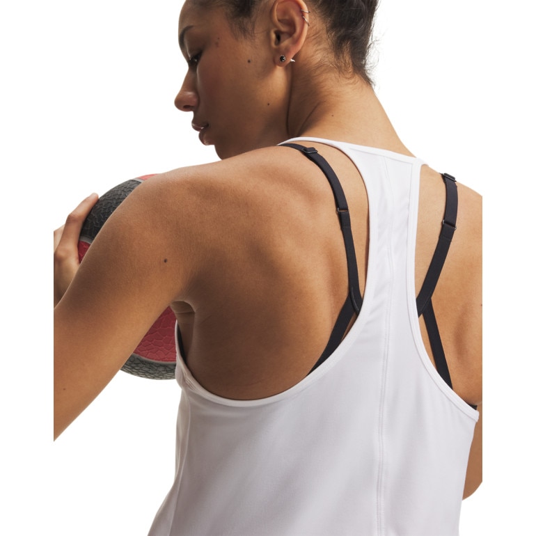 Damska koszulka treningowa Under Armour UA Vanish Racerback Tank - biała