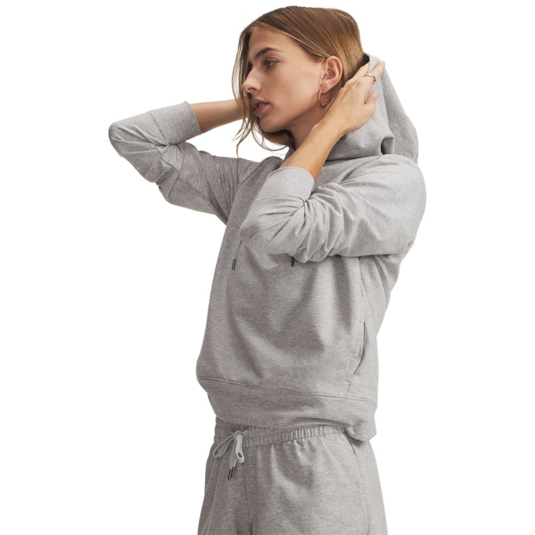 Damska bluza dresowa nierozpinana z kapturem Under Armour Sport Terry Hoodie - szara