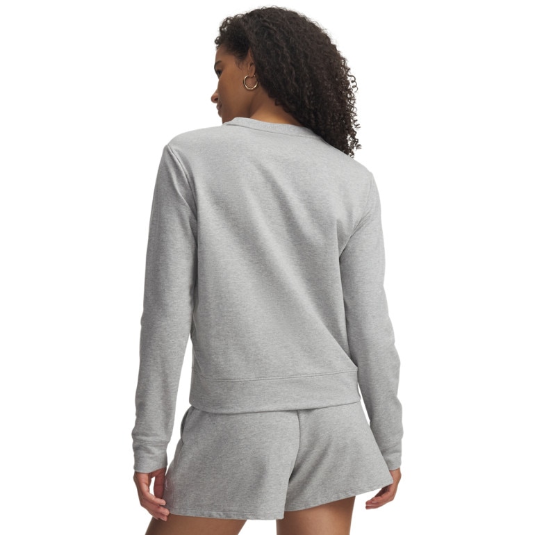 Damska bluza nierozpinana bez kaptura Under Armour Sport Terry Crew - szara