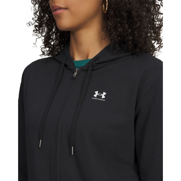 Damska bluza rozpinana z kapturem Under Armour Sport Terry FZ - czarna