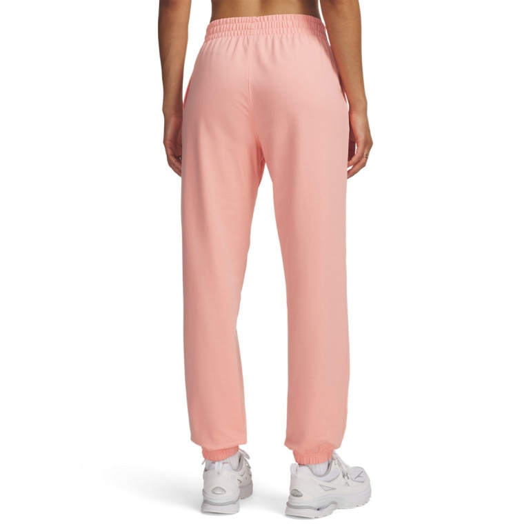 Damskie spodnie dresowe joggery Under Armour Sport Terry Jogger - różowe