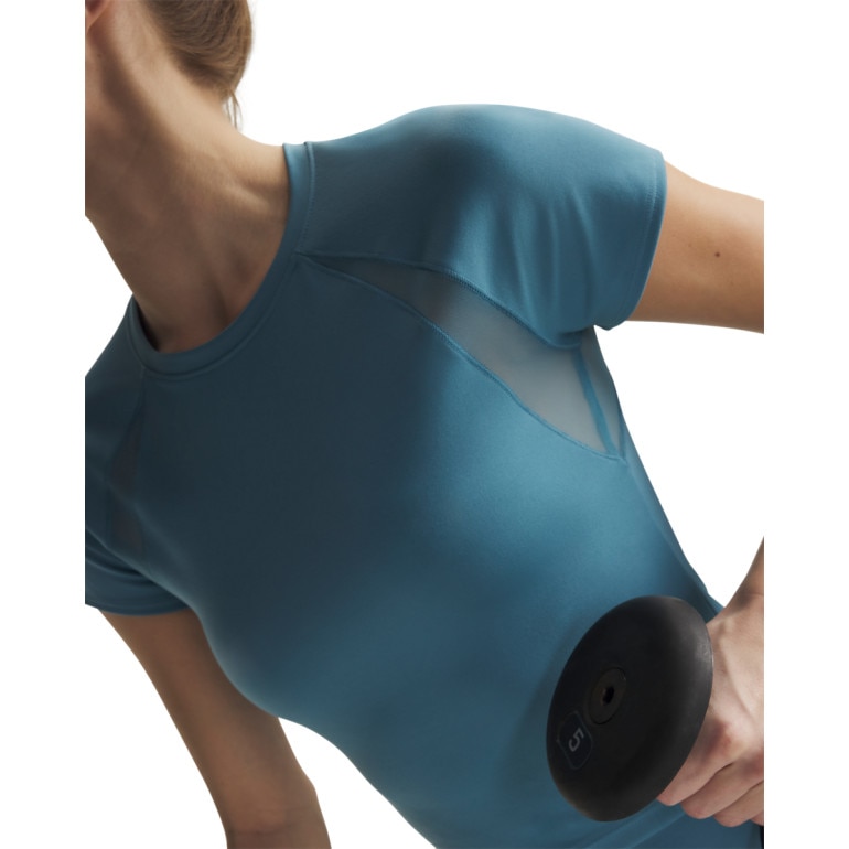 Damska koszulka treningowa Under Armour Motion Mesh SS - niebieska