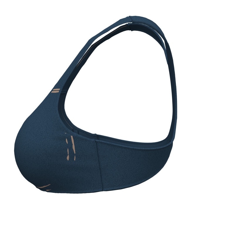 Damski biustonosz treningowu Under Armour Contour Racerback Bralette - granatowy