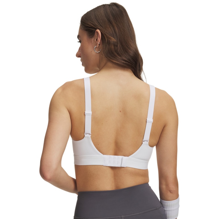 Damski biustonosz treningowy z wysokim wsparciem Under Armour UA Effortless High - biały