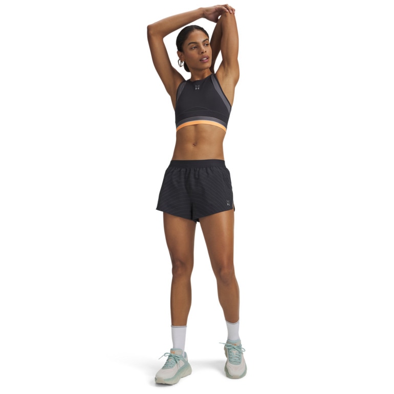 Damskie spodenki do biegania Under Armour UA Halo Run Reflective Short - czarny