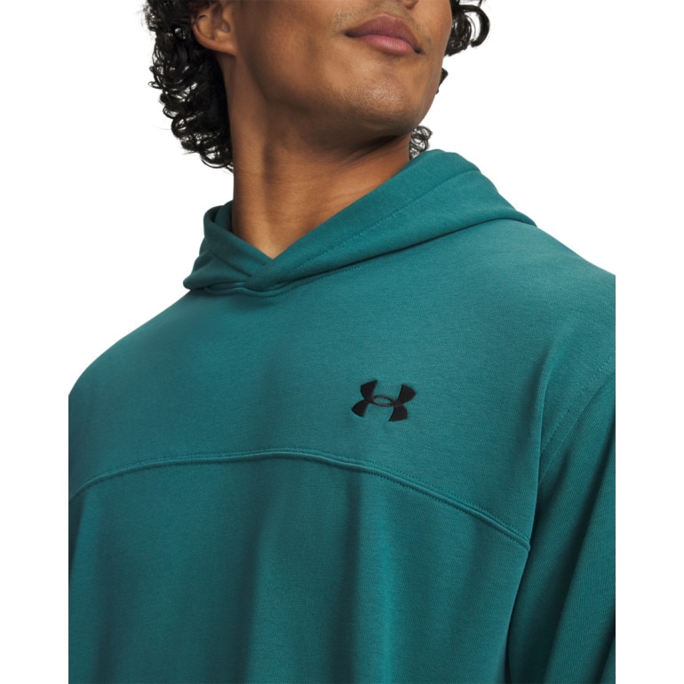 Męska bluza dresowa nierozpinana z kapturem Under Armour UA Rival Lightweight - zielona