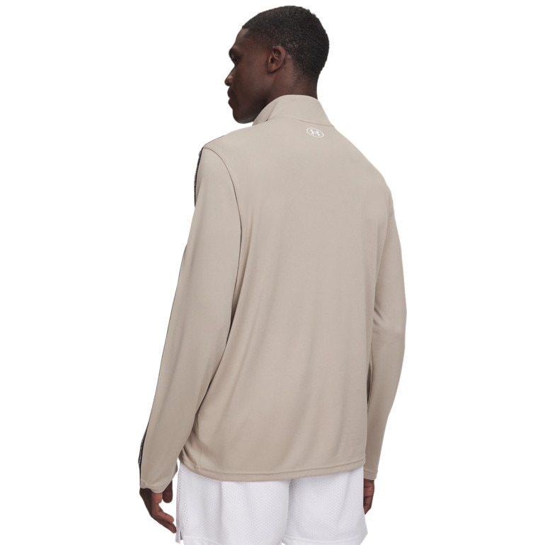 Męska bluza treningowa Under Armour UA Tech Taping 1/2 Zip - beżowa