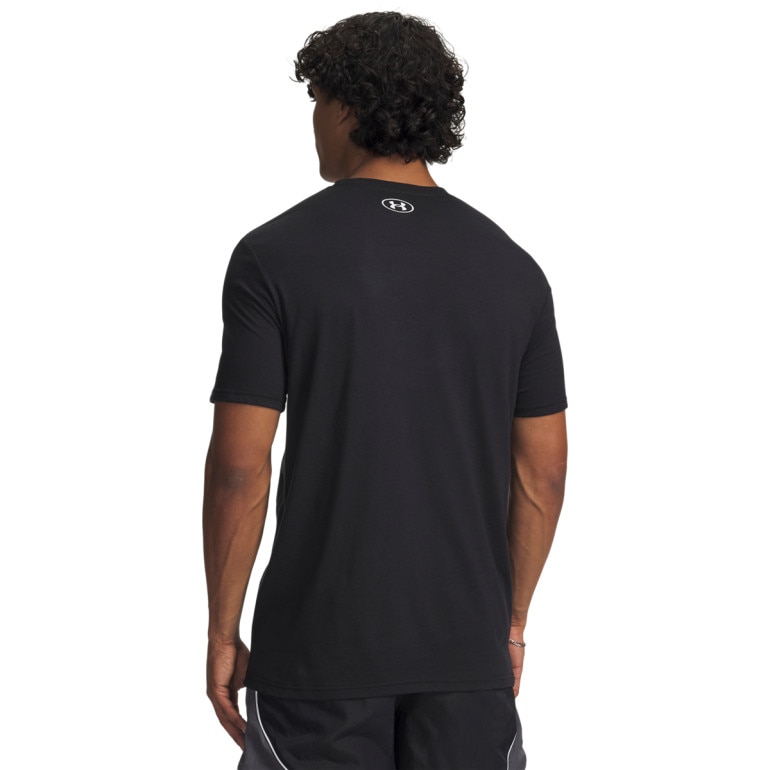 Męski t-shirt z nadrukiem Under Armour UA M WM Locker Tag Short Sleeve - czarny