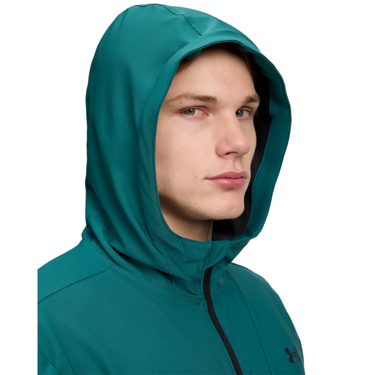 Męska kurtka z kapturem Under Armour UA Unstoppable Woven Jacket - zielona