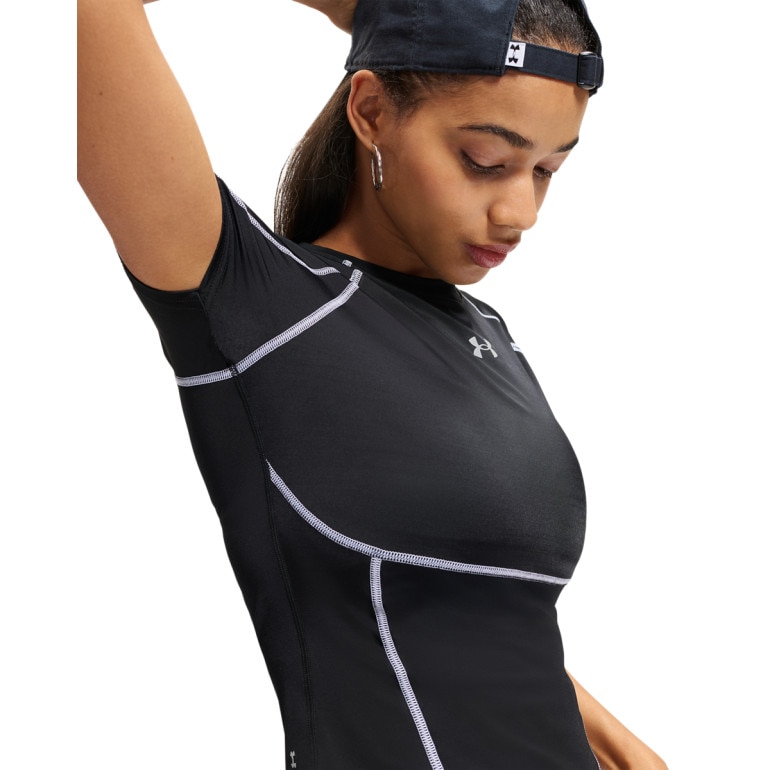Damska koszulka treningowa Under Armour HeatGear Elite SS - czarna