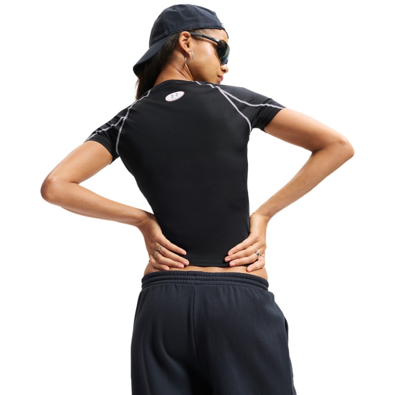 Damska koszulka treningowa Under Armour HeatGear Elite SS - czarna