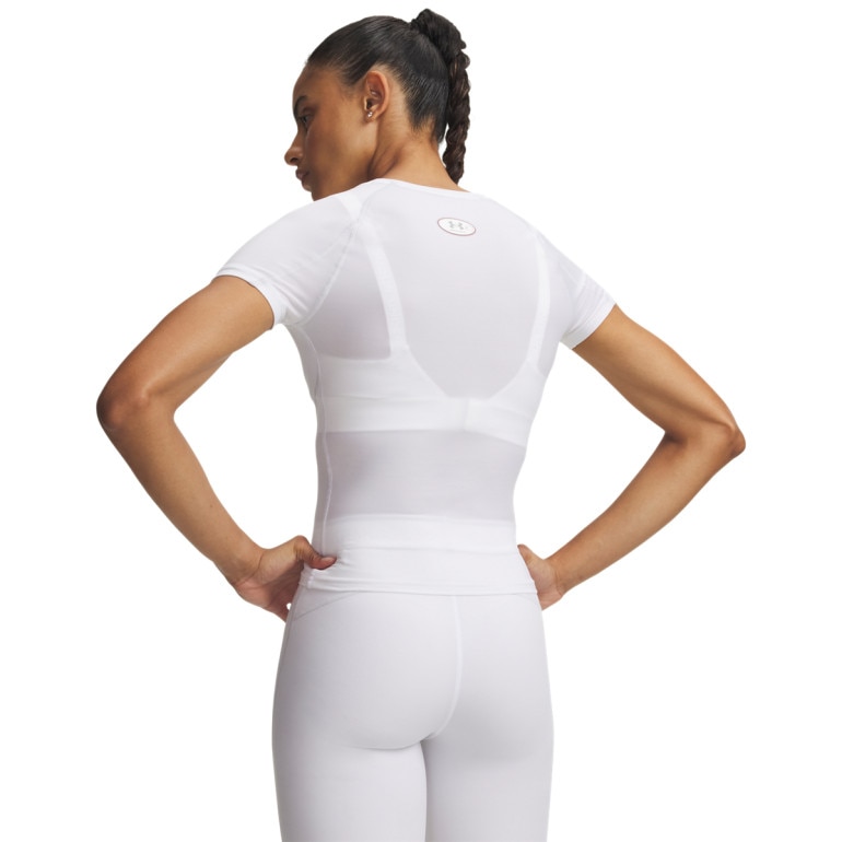 Damska koszulka treningowa Under Armour HeatGear Elite SS - biała
