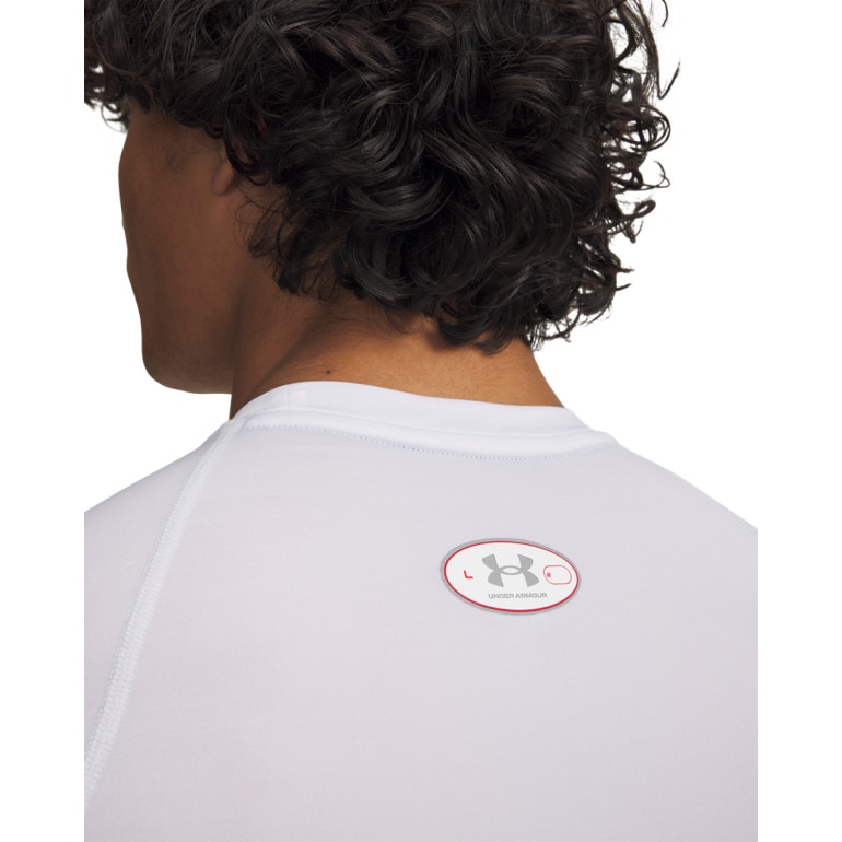 Męska koszulka treningowa Under Armour UA HeatGear Elite Comp SS - biała