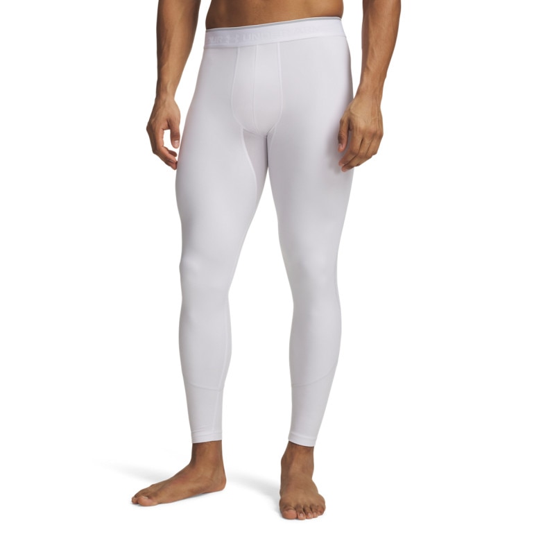 Męskie legginsy treningowe Under Armour UA HG Elite Leggings - białe