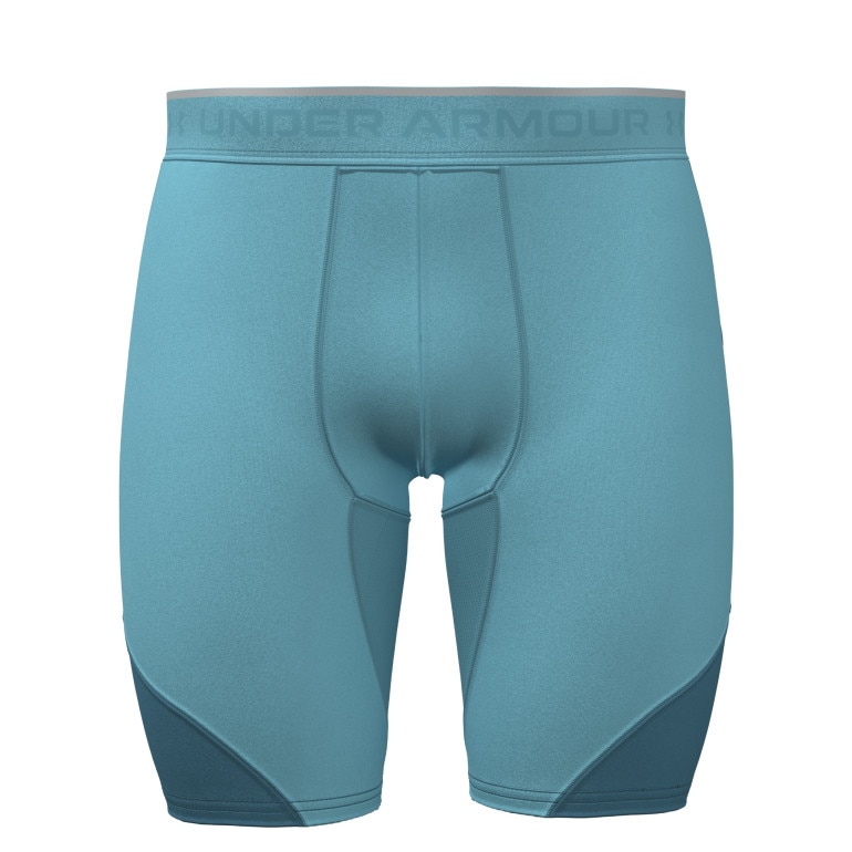 Męskie spodenki treningowe Under Armour UA HeatGear Elite Long Shorts - niebieskie