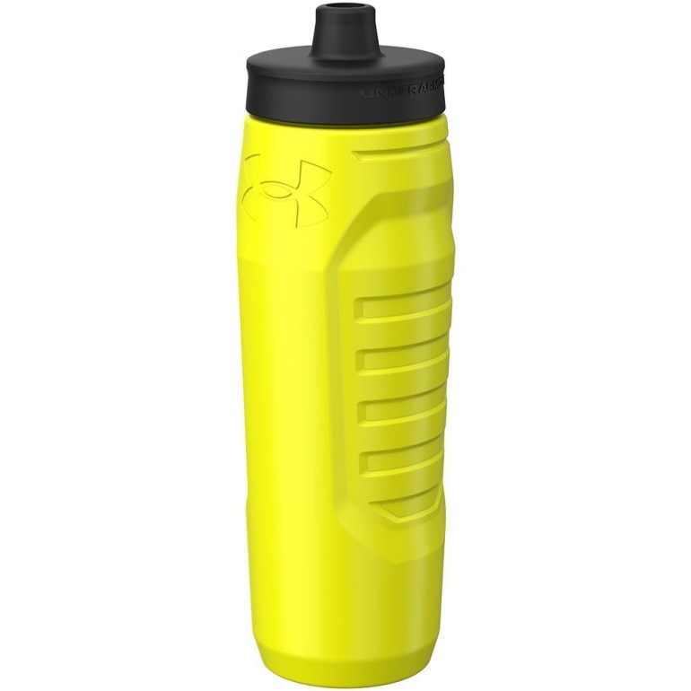 Bidon Under Armour 32oz Sideline Squeeze Black/Pitch Grey 950 ml - żółty