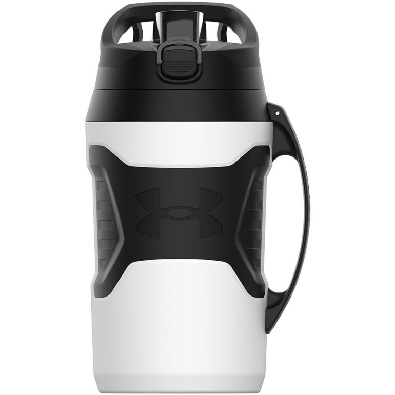 Bidon Under Armour 64oz Playmaker Jug Black 1.9 Liter - biały