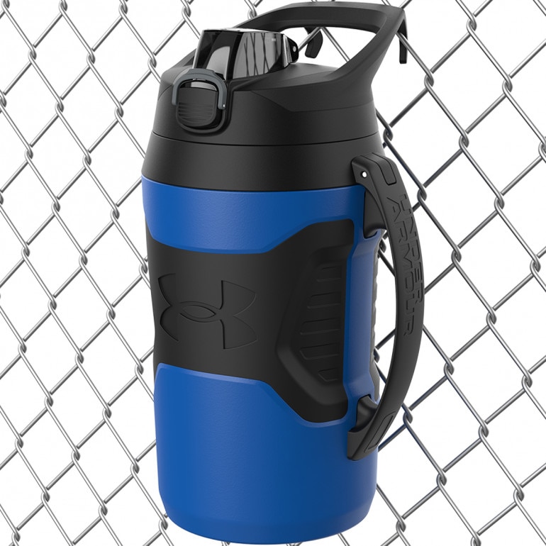 Bidon Under Armour 64oz Playmaker Jug Black 1.9 Liter - niebieski