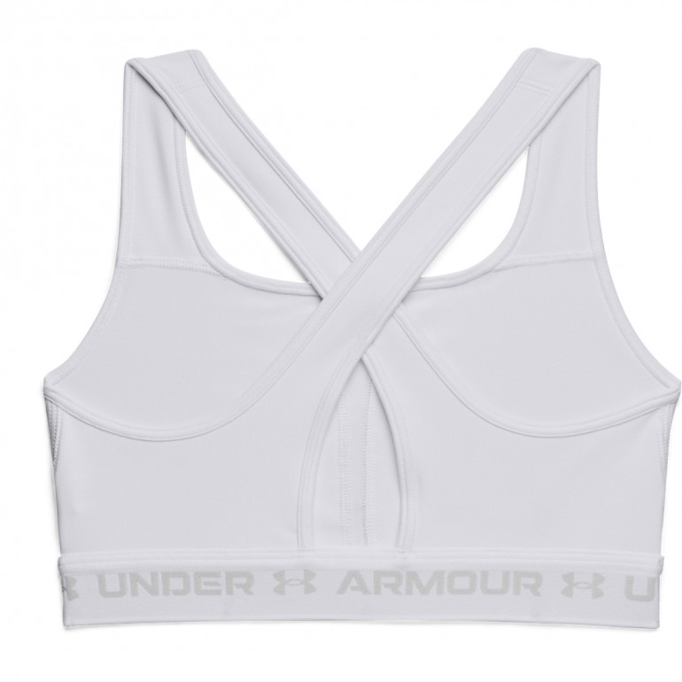 Biustonosz sportowy UNDER ARMOUR UA Crossback Mid Bra - biały