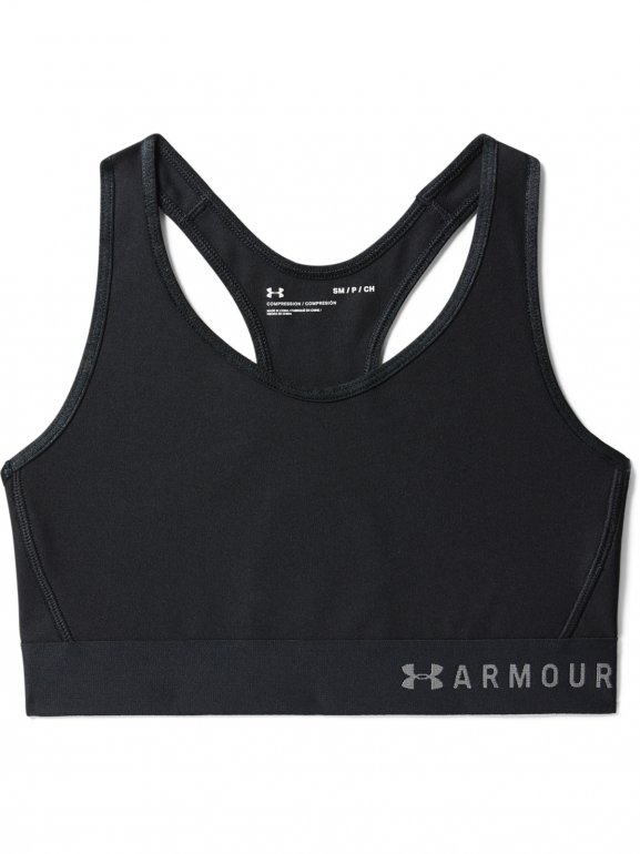 Biustonosz treningowy UNDER ARMOUR Armour Mid Keyhole Bra - czarny