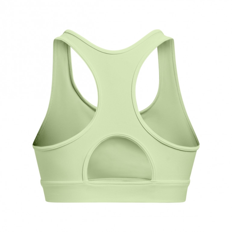 Biustonosz treningowy Under Armour Mid Padless Sports Bra - limonkowy