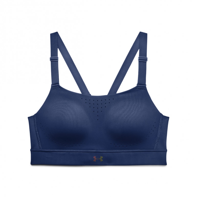 Biustonosz treningowy UNDER ARMOUR Rush High - granatowy
