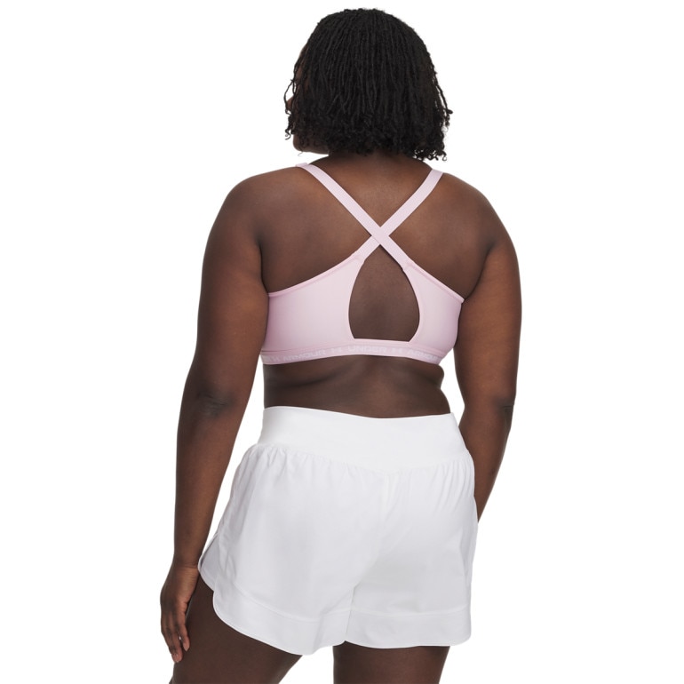 Biustonosz treningowy Under Armour UA Crossback Low Bra - różowy