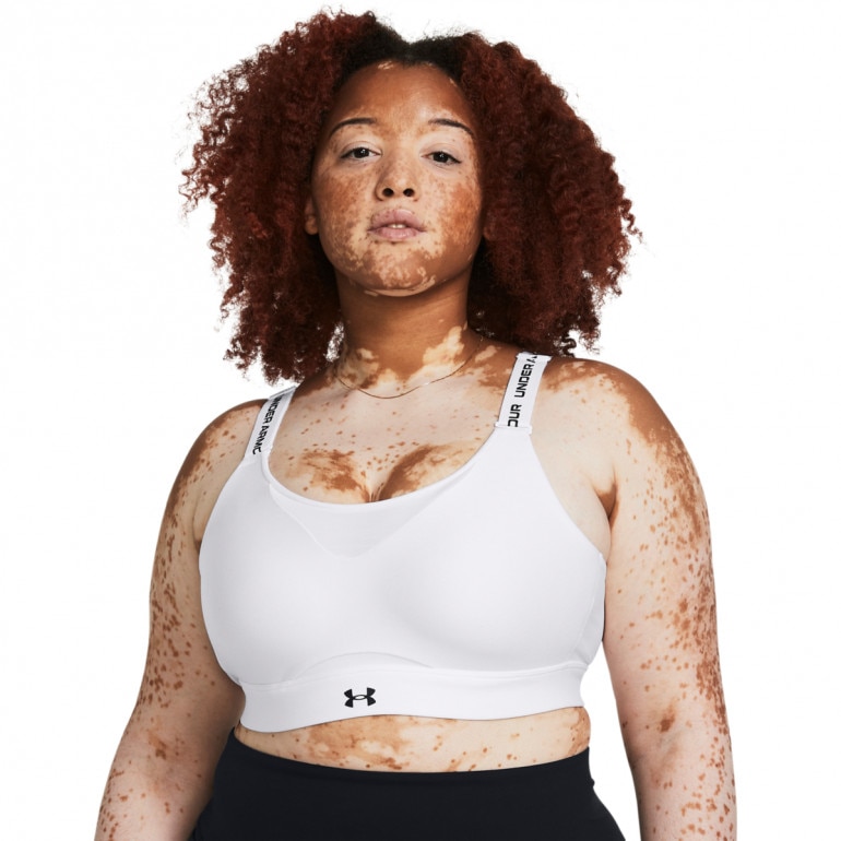 Biustonosz treningowy Under Armour UA Infinity High 2.0 Bra - biały