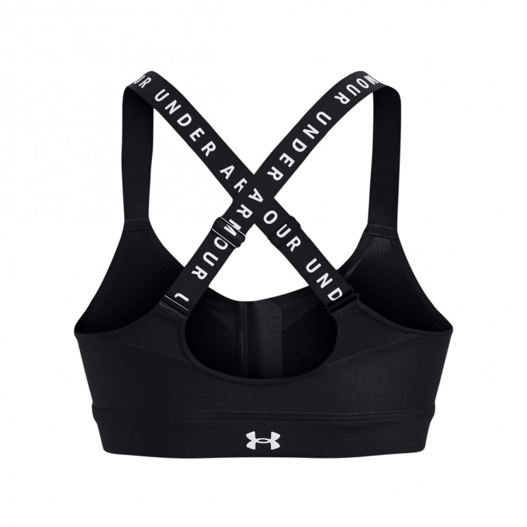 Biustonosz treningowy UNDER ARMOUR UA Infinity High Bra Zip - czarny