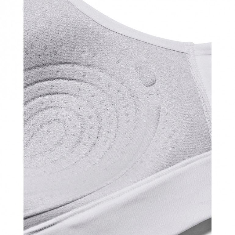 Biustonosz treningowy UNDER ARMOUR UA Infinity High Bra Zip - biały