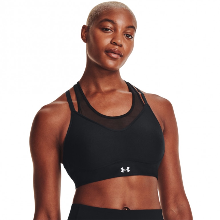 Biustonosz treningowy Under Armour UA Infinity Mesh Low - czarny