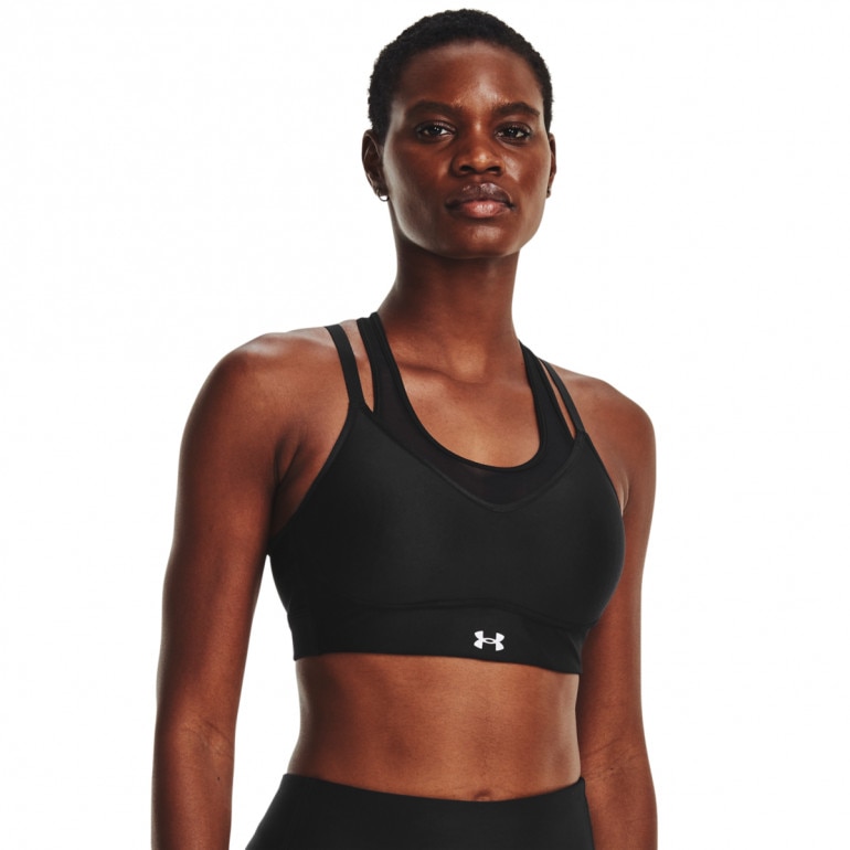 Biustonosz treningowy Under Armour UA Infinity Mesh Low - czarny