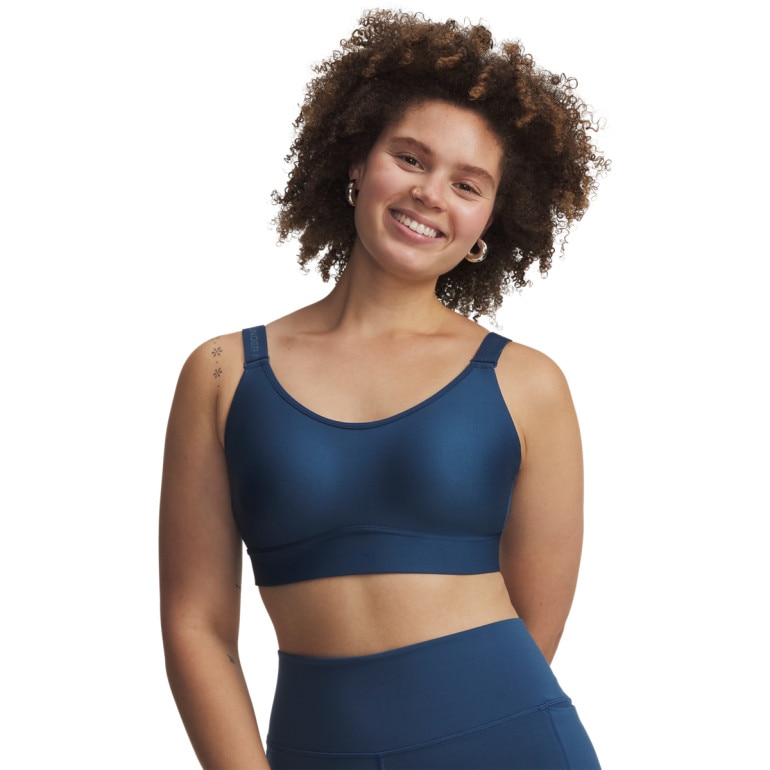 Biustonosz treningowy Under Armour UA Infinity Mid 2.0 Bra - niebieski