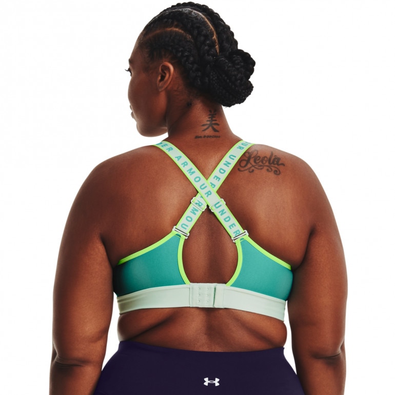 Biustonosz treningowy UNDER ARMOUR UA Infinity Mid Bra Blocked - miętowy