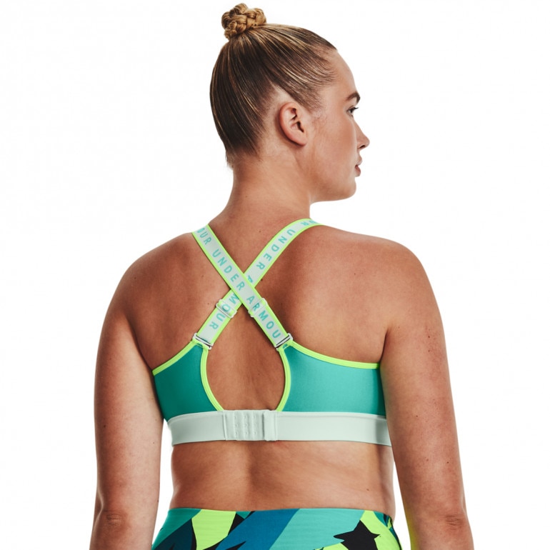 Biustonosz treningowy UNDER ARMOUR UA Infinity Mid Bra Blocked - miętowy