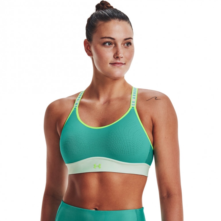 Biustonosz treningowy UNDER ARMOUR UA Infinity Mid Bra Blocked - miętowy