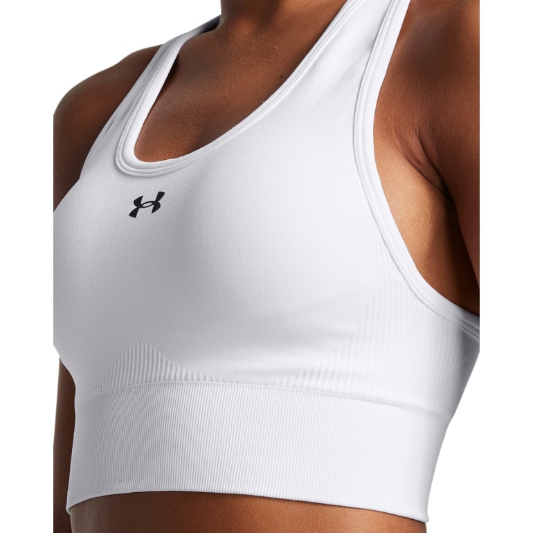 Biustonosz treningowy Under Armour Vanish Seamless Mid Bra - biały
