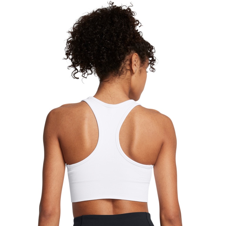 Biustonosz treningowy Under Armour Vanish Seamless Mid Bra - biały