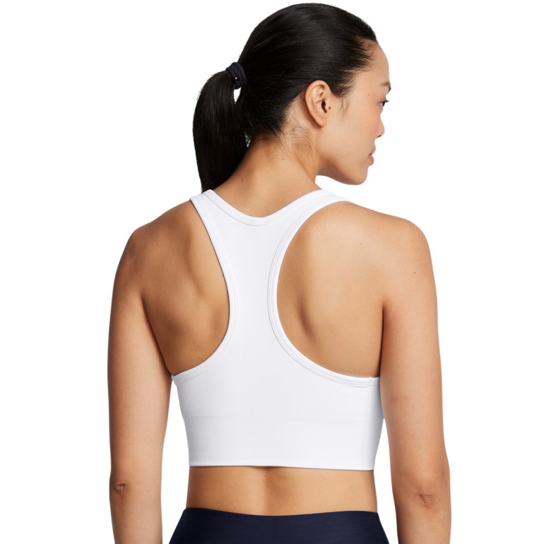 Biustonosz treningowy Under Armour Vanish Seamless Mid Bra - biały