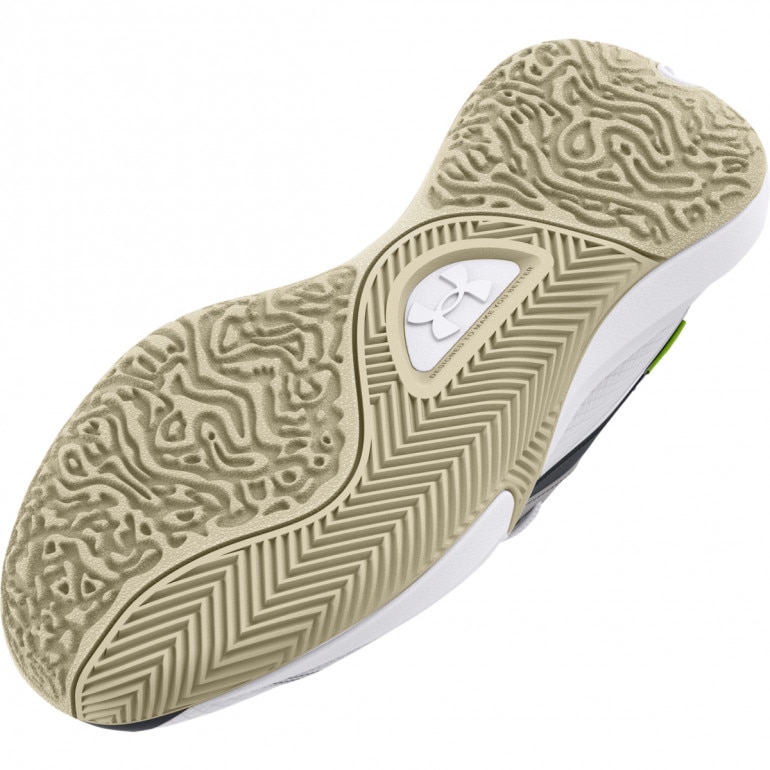 Buty do koszykówki uniseks Under Armour UA Lockdown 7 Low - białe