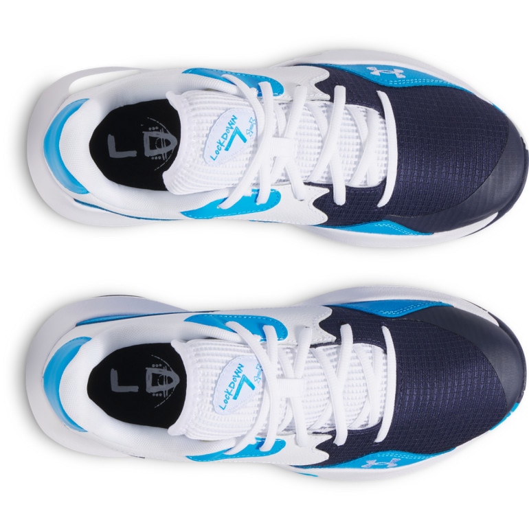 Buty do koszykówki uniseks Under Armour UA Lockdown 7 Low - niebieskie