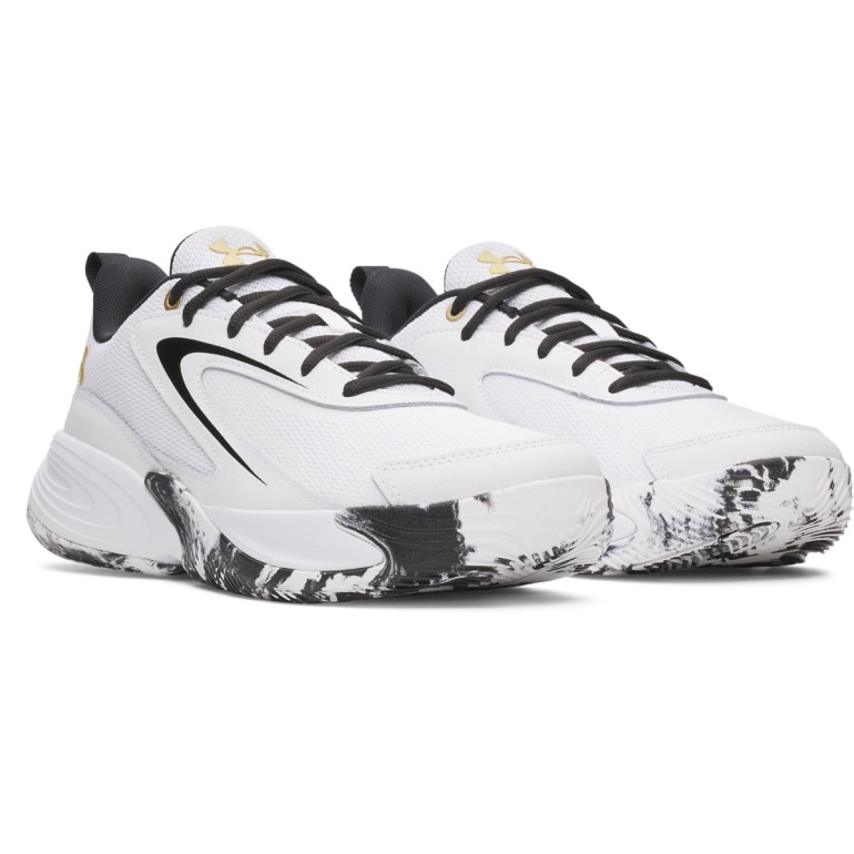 Buty do koszykówki uniseks Under Armour UA Lockdown 8 - białe