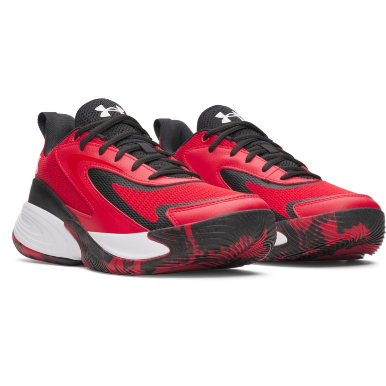 Buty do koszykówki uniseks Under Armour UA Lockdown 8 - czerwone