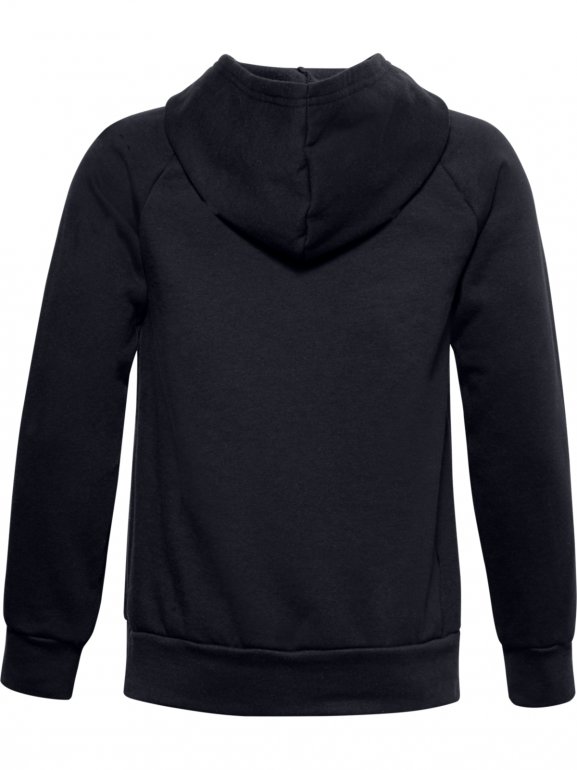 Chłopięca bluza treningowa UNDER ARMOUR RIVAL FLEECE HOODIE - czarna