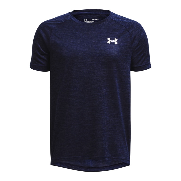 Chłopięca koszulka treningowa Under Armour UA Tech 2.0 SS - granatowa