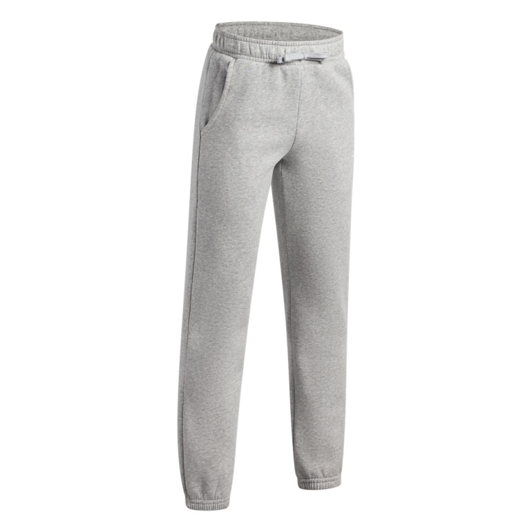 Chłopięce spodnie dresowe joggery Under Armour UA B Rival Fleece Jogger - szare