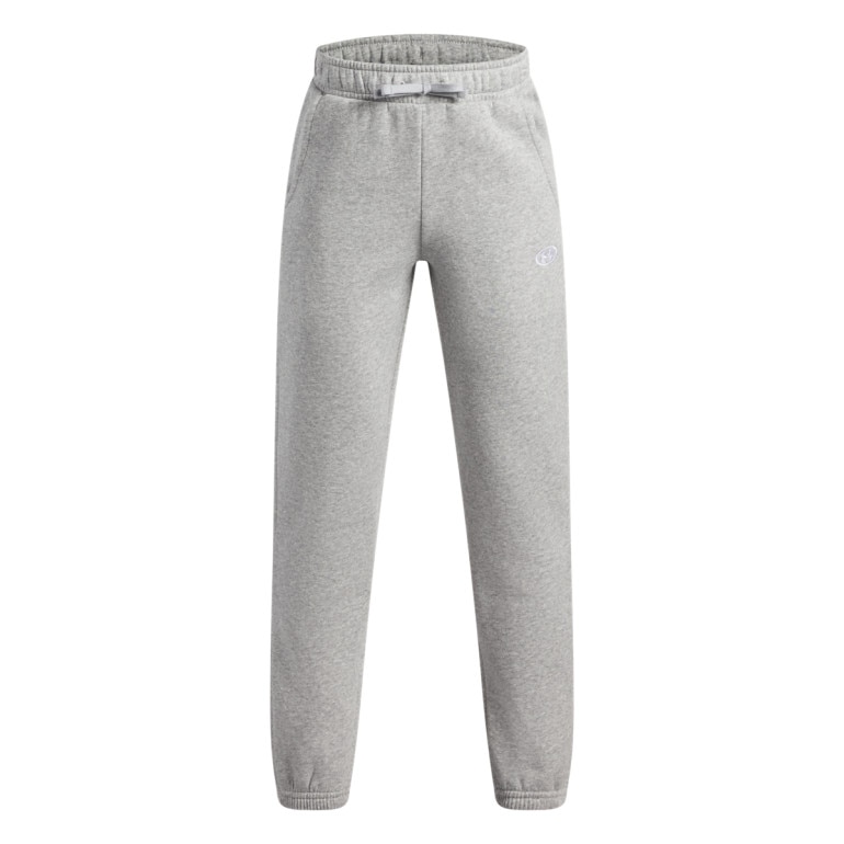 Chłopięce spodnie dresowe joggery Under Armour UA B Rival Fleece Jogger - szare